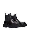 Prada Men's Ankle Boots Black Leather