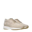 Hogan Interactive Damens Turnschuhe Beige Wildleder