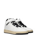 Saint Laurent Men's Sneakers White/Black Leather