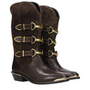 Isabel Marant Mexia Women's Ankle Boots Leather Brown/Chocolate