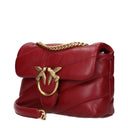 Pinko Love Borsa A Spalla Donna Pelle Rosso/Rosso Scuro