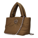 Tory Burch Britten Women's Fabric Handbags Brown/Coffee