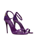 Dolce&Gabbana Damens Sandalen Lila Leder