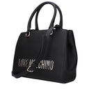 Torebki damskie Love Moschino z poliuretanu w kolorze czarnym