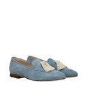 Eleven Women's Moccasins Suede Blue/Dusty Blue