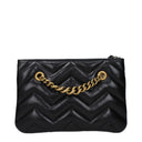Gucci Marmont Pochette Damens Leder Schwarz