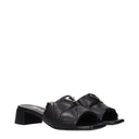 Prada Women's Leather Sandals Black