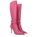 Jimmy Choo Dreece Boots Women Leather Pink/Candy Rose