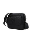 Gucci Men's Jumbo Crossbody Bag Black Leather