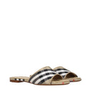 Burberry Sandals And Clogs Women Fabric Beige/Sand