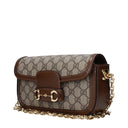 Gucci Mors 1955 Femme's Sac à main Tissu Beige/Ebano