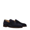 Brunello Cucinelli Men's Suede Blue Loafers