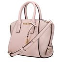 Michael Kors Avril Women's Handbag Pink/Dust Pink Leather