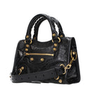 Balenciaga Handtaschen Le City Damen Leder Schwarz