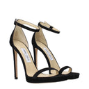 Jimmy Choo Alva Sandals Women Suede Black