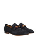 Gucci Men's Moccasins Blue/Denim Fabric