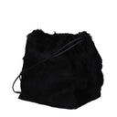 Jil Sander Drumpling Shoulder Bag Women Fur Black