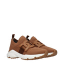 Tod's Women's Sneakers Fabric Brown/Biscuit