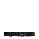 Versace Damens Gürtel Braun/Schwarzes Leder