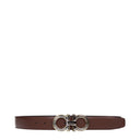 Salvatore Ferragamo Men's Belt Leather Black/Cocoa
