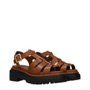 Prada Women's Leather Sandals Brown/Leather