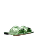 Bottega Veneta Women's Slippers And Clogs Green/Pistachio Leather