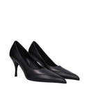 Prada Women's Black Leather Décolleté