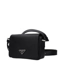 Prada Women's Black Leather Shoulder Bags