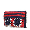 Miu Miu Damess Veelkleurige Raffia-pochette