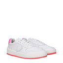 Philippe Model Sneakers Nice Damess Wit/roze neonleer