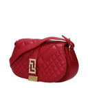 Versace Women's Red Leather Shoulder Bag