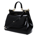 Dolce&Gabbana Women's Sicily Glossy Black Handbags