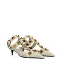 Valentino Garavani Women's Sandals Beige/Ivory Light Leather
