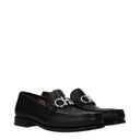 Salvatore Ferragamo Men's Rolo Moccasins Black Leather
