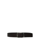 Bottega VenetaHommes Ceinture Cuir Noir/Tête Moro