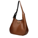Prada Women's Brown/Cognac Leather Shoulder Bags