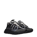 Versace Trigreca Damens Sneakers Schwarz/Dunkelgrauer Stoff