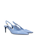 Dolce&Gabbana Women's Sandals Sky Blue/Sugar Paper Leather