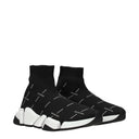 Damskie tenisówki materiałowe Balenciaga Speed ​​2.0 w kolorze czarnym