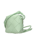 Bottega Veneta Women's Cassette Crossbody Bags Green/Mint Leather