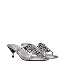 Tory Burch 女装s 凉鞋 银色 皮革