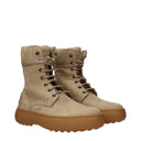 Tod's Femmes's Bottines En Daim Beige/Biscuit