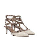Valentino Garavani Rockstud Sandals Women's Glossy Beige/Dusty Pink