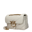 Pinko Women's Love Puff Shoulder Bag White Leather/Silk