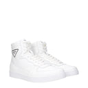 Prada Men's Leather White Sneakers