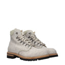Eleventy Men's Beige Fabric Ankle Boots