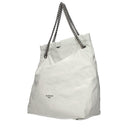 Balenciaga Women's White Leather Crush Shoulder Bag