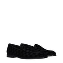Dolce&Gabbana Men's Velvet Black Loafers