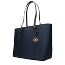 Michael Kors Women's Shoulder Bag Blue/Navy Blue Leather