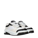 Versace Women's Sneakers White/Black Leather